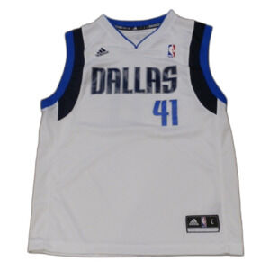 Adidas Dallas Mavericks Dirk Nowitzki 41 Jersey Women's Size Large (14-16)